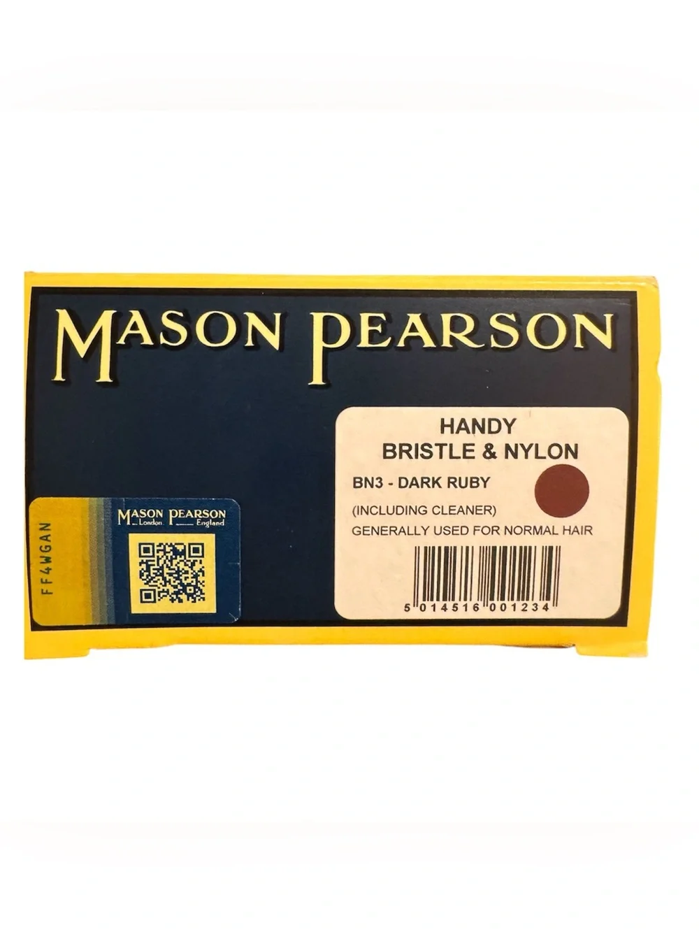Mason Pearson Handy Bristle and Nylon Hair Brush BN3 in Dark Ruby - NIB